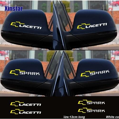 2pcs car rearview mirror sticker for Chevrolet Lacetti Spark