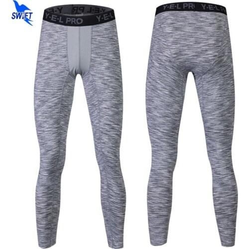 2020 Mens Compression Running Pants Quick Dry Sporting Trousers MMA High Elastic Long Tights Joggers Skinny Gym Fitness Leggings