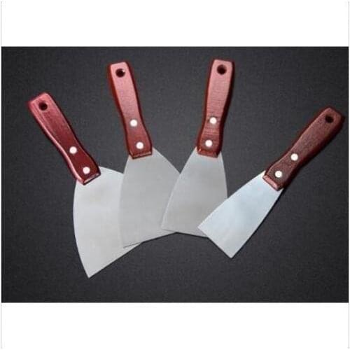 4pcs 2'' 3'' 4'' 5'' Putty Knife Construction Tool Scraper Blade Handle Wall Plastering Knife Hand Tool Scraper Shovel
