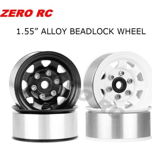4PCS RC Crawler 1.55" Off Road Alloy Beadlock Wheel Rim For D90 TF2 Tamiya CC01 LC70 MST JIMNY Axial 90069 Rc Car