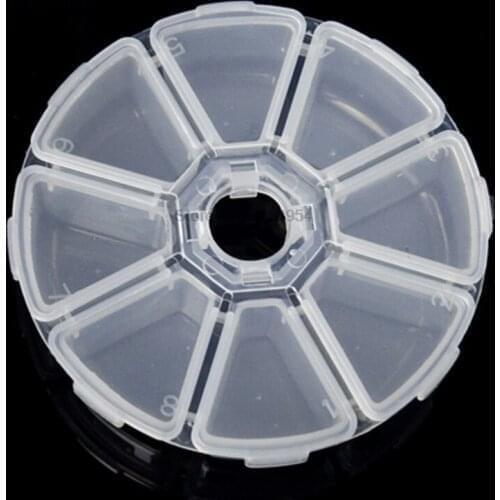 500pcs Nail Art Storage Case Rhinestones Gems Accessories Clear Plastic Empty Container For Rhinestones beads Organizer Box