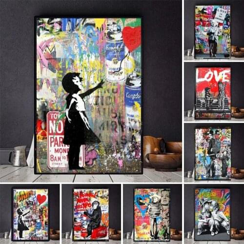 Abstract Graffiti Art Canvas Painting Posters and Prints "Life Is Short Chill The Duck Out" Wall Art Picture Room Decoration