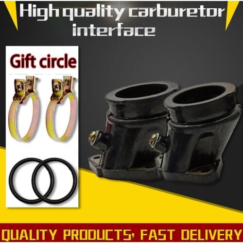 1 Pair Motorcycle Carb Intake Carburetor Interface Adapters For Honda Rebel CA250 CMX250 CMX250C Motorcycle Accessories