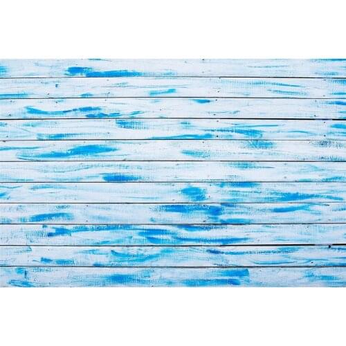 Mottled Blue Wooden Plank Photography Background Customized Backdrops for Children Baby Portrait Toy Pet Photocall Fond Photo
