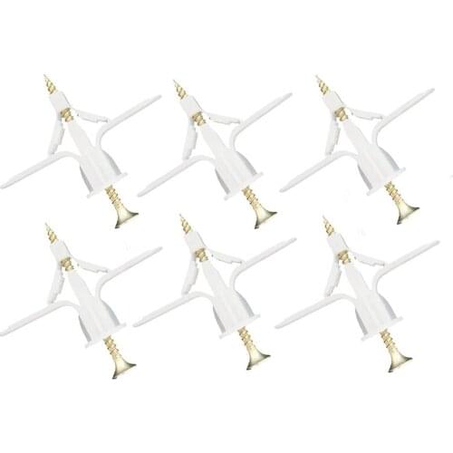 Gypsum Board Hollow Brick Wall Expansion Screw Central Control Bolt Contains 50 Expansion Screws And 50 Metal Screws