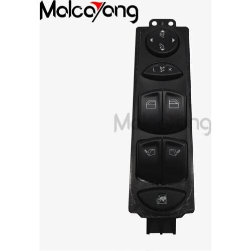 Master electric Power Window Control Switch for Mercedes Benz Viano Vito W639 A6395451313 ABS Car Black Window lock button