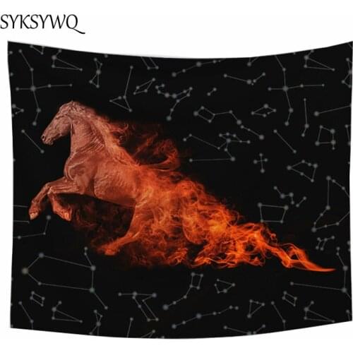 Animal tapestry constellation wall hanging carpet new arrival cheap large wall textile