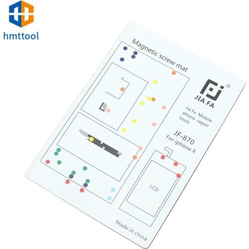 JF-870 Phone Repair Tools Magnetic Screw Mat With Screw Map For Apple IPhone11/IP11 Pro/IP11 ProMax Repair Tools