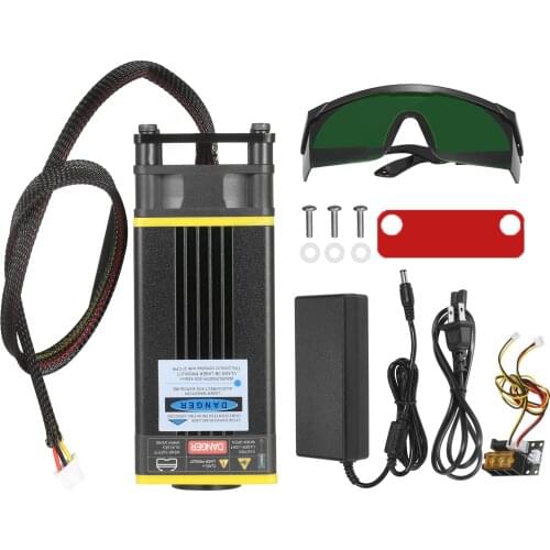 40W Laser Module Kit 450nm Blue Laser Fixed Focal Length Laser Head Cutting Module for Laser Engaver CNC Mill Router 3D Printer