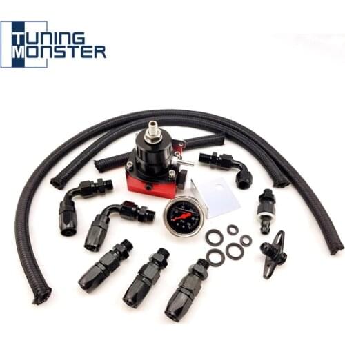 Tuning Monster Universal Oil Pressure Regulator Kit with Gauge AN 6 Fitting End