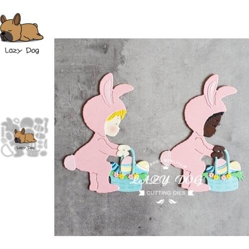 Easter Bunny Costume Metal Cutting Dies Scrapbooking Stencil DIY Mold Craft Embossing Die Cuts Card Making New Dies For 2020