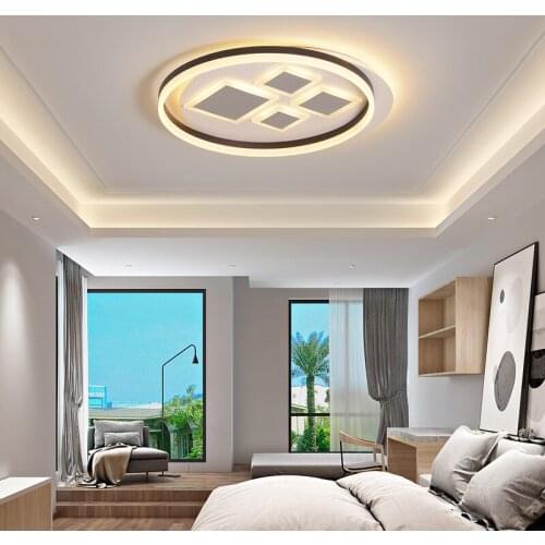 Model Circel Rings LED Ceiling Lights For Living Room Bedroom Study Home Lighting LED Ceiling Lamp lustre luminaires AC100-265V