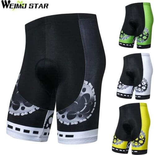 New Arrival Skull Weimostar men cycling shorts with pad bike shorts ciclismo Shockproof MTB Bicycle bike shorts Quick-Dry