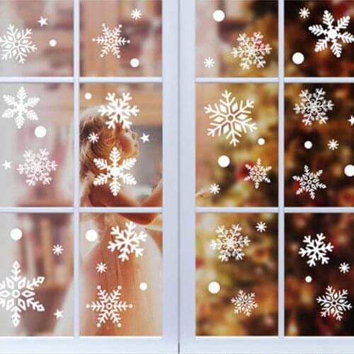 Set of Christmas Window Sticker Christmas Decorations Christmas Wall Sticker Christmas Ornaments New Year Home Decor Removable