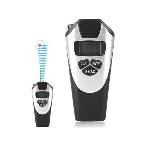 CP-3009 LCD Handheld Laser Distance Meter with Backlight Ultrasonic Distance Measurer Point 2 to 60 Feet 18M