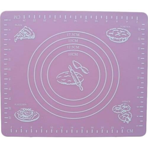 Silicone Cake Dough Rolling Cut Mat Fondant Clay Pastry Icing Dough Cake Tool Sugar Craft Pastry Boards Cookie Decorating Tools