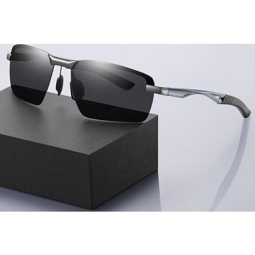 JackJad Half Frame Style Aluminum Magnesium Polarized Sunglasses Men Driving Fish Brand Design Sun Glasses Oculos De Sol 3391