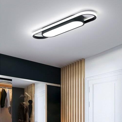 Modern LED Ceiling Lights Rectangular Living Room Bedroom Bedside Kitchen Aisle Corridor Balcony Entrance Surface Mount Lamp
