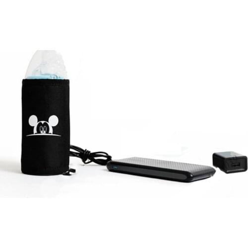 Disney Diaper Bag Maternidade Stroller Bag USB Baby Bottle Warmer Mickey USB bottle heating