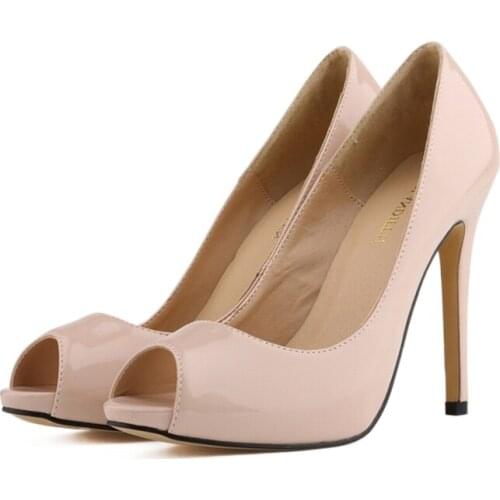 LOSLANDIFEN Platform Wedding Shoes Summer Sexy Womens Open Toe High Heels Sandals Peep Pumps US 5-10 806-3PA