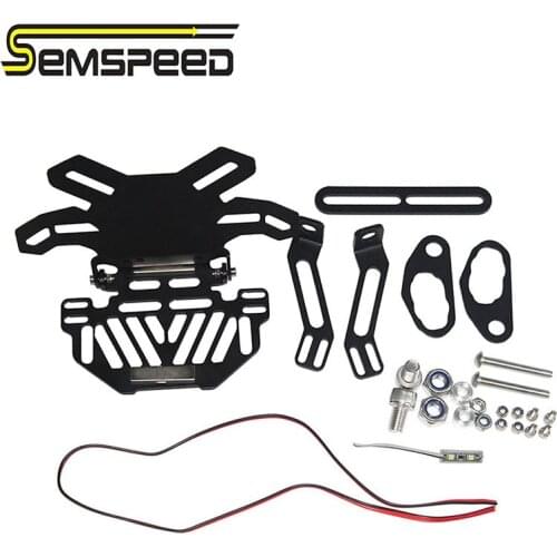 Universal Motorcycle Number License Plate License Plate Bracket Holder For Kawasaki Z800 z750 z1000 EX ninja 250 300 z125 z250