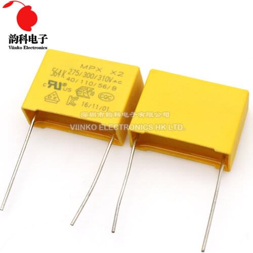 5pcs X2 Safety capacitor 27.5mm 275VAC 275V 1uF 1.2uF 1.5uF 2uF 2.2uF 3.3uF Polypropylene film capacitor