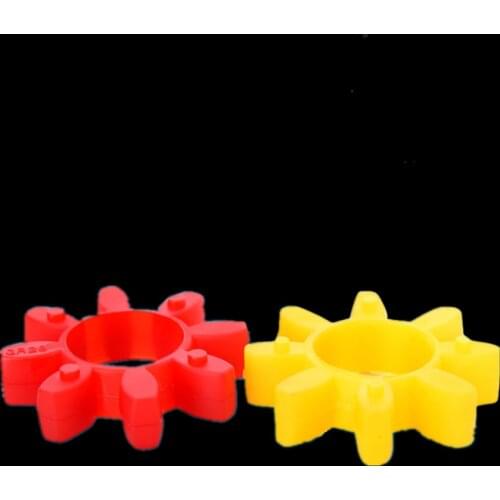 Yellow elastic buffer pad of plum blossom coupling GR-14/19/24/28/38/42/48/55/65/75
