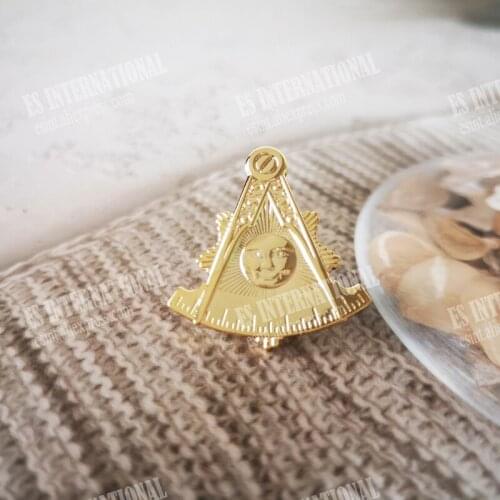 Wholesale Masonic Lapel Pins Badge Mason Freemason BLM36 Sun the past master size 2.4*2.5cm