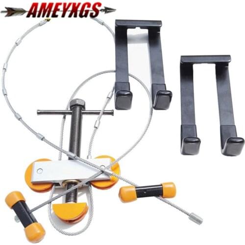 1Set Archery Bow Press and L Brackets Portable Bow Press Compact Bow String Changer Tools Outdoor Shooting Training Accessories