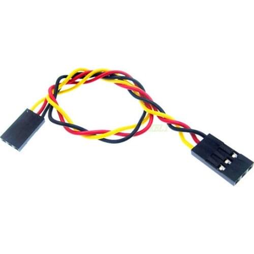 10pcs 3 Pin 3P F/F Jumper Wire 200mm Female to Female Dupont Cable Volume For Raspberry Pi B+ Common Sensor Module