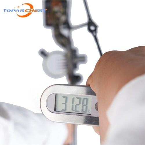 110lbs Archery Bow Scale Digital Bow Scale LCD Display Electric Digital Scale Luggage Hanging Compound Recurve Bow Test Tool