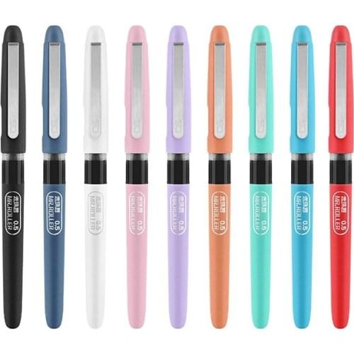 1pen+1refill gel pen Set Nice Color Visual black/red Ink 0.5mm Pens Signature Office School Writing Stationery Gel Ink Pen H6761