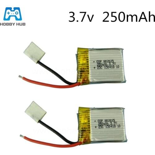 2pcs/lot 3.7v 250mAh 25C toys Lipo Battery For Remote Control Aircraft Accessories 3.7V 802025 25C discharge Li-po batteries 1S