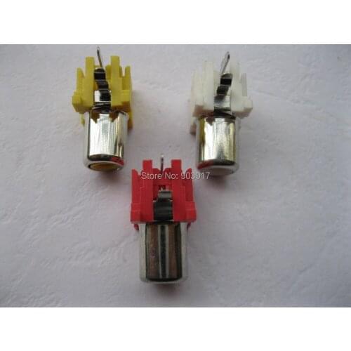 30 pcs per Lot AV Pin Jack RCA Female 3 Color Audio Video AV Socket Connector AV-8.4-5