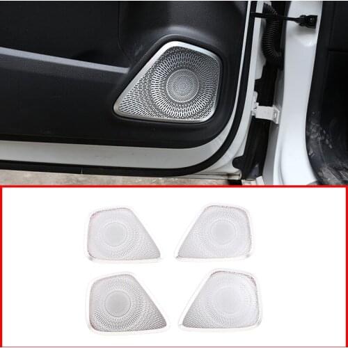 For Mercedes Benz B GLB Class W247 X247 2019-2020 Aluminum Alloy Car Door Speaker Cover Panel Trim Accessories 4 pcs