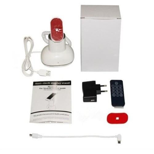 6 set/lot) android brand retail store anti lost charging function remote control buzzer adhesive fixed alarms stand