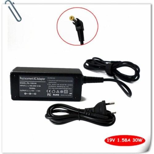 19V 30W AC Adapter For Acer Aspire One D255E-13681 D255E-13647 A150L D150 D250 KAV60 ZG5 Power Supply Cord Laptop Charger Plug