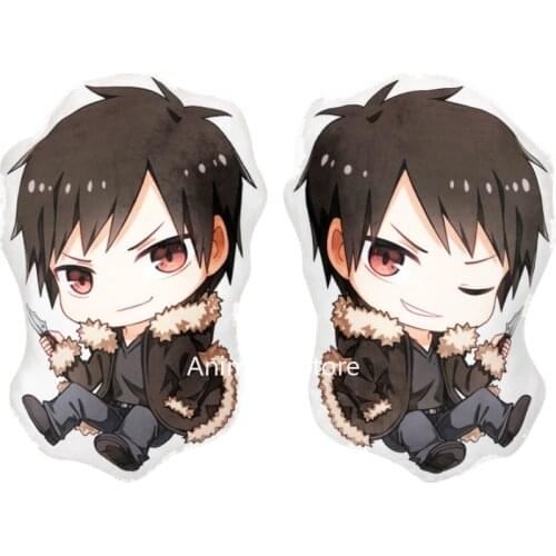 Anime DuRaRaRa DRRR Orihara Izaya Figure Pillow Cosplay Toy Soft Plush Doll Double Sided Case 48cm for Gift