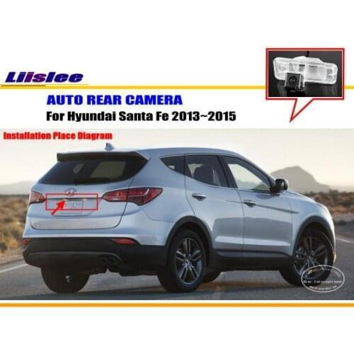 Car Rearview Camera For Hyundai Santa Fe 2013-2015 Reverse HD CCD RCA NTST PAL CAM