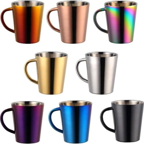 300ml Stainless Steel Water Cup Suitable for Office Bedroom and School Used to Make Coffee Beer Environment Protection