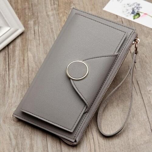 Long Wallet Women Purses Fashion Card Holder Korean Version Coin Purse Female Clutch Money Bag PU Leather Wallets Portfel