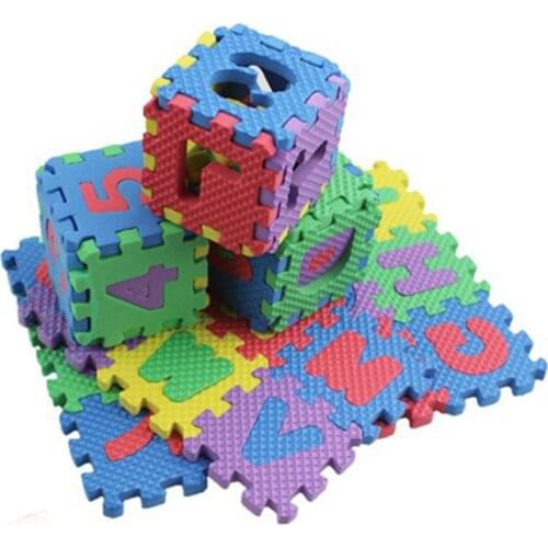 36pcs Baby Puzzle Mat Play Mat Kids Interlocking Exercise Tiles Rugs Floor Tiles Toys Carpet Soft Carpet Climbing Pad EVC Foam