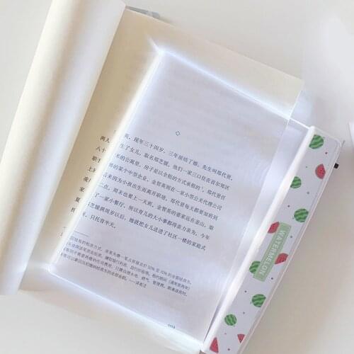 Creative Flat Plate LED Reading Lamp Night Lights Portable Travel Dormitory LED Desk Lamp Home Indoor Kid Bedroom Read Gadgets