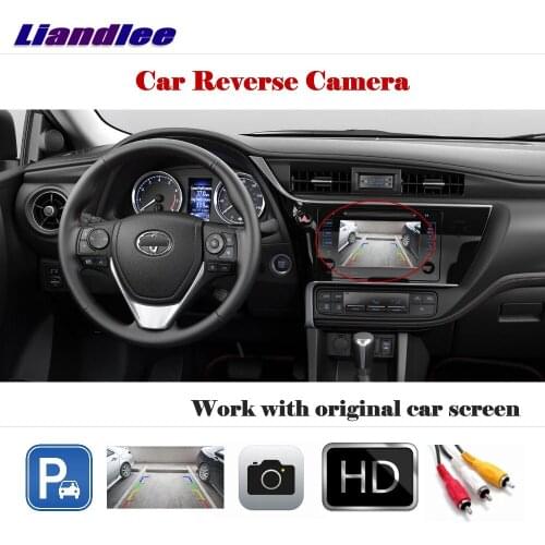 Liandlee Auto Reverse Rear Camera For Toyota Corolla 2014-2017 HD CCD Back Parking CAM Work With Car Factory Screen