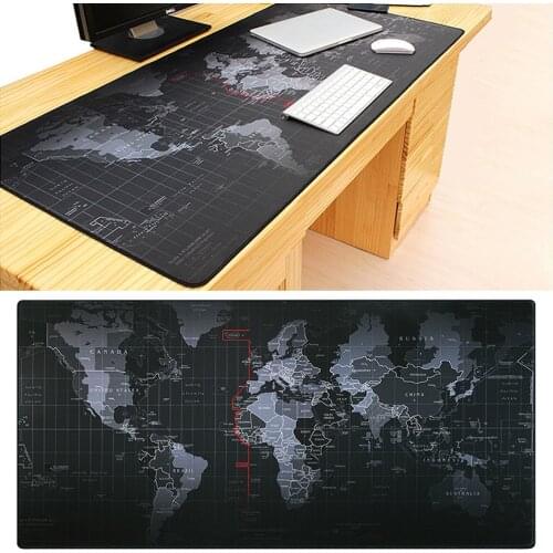 Hot Selling Extra Large Mouse Pad Old World Map Gaming Mousepad Anti-slip Natural Rubber Gaming Mouse Mat with Locking Edge