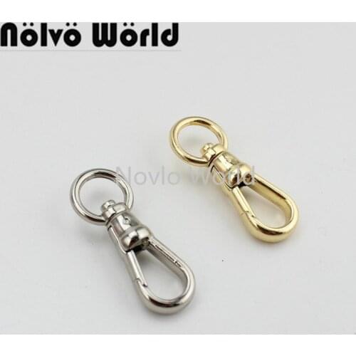 Nolvo World 20pcs 10mm 20mm 4 colors Metal Alloy Dog Leash Snap Hook Buckle Pet Collar Accessories