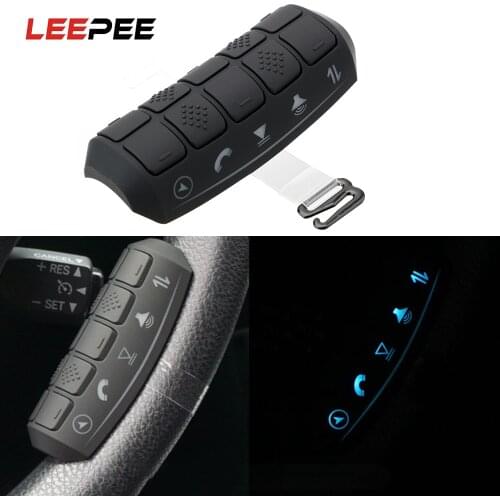 LEEPEE Steering Wheel Button Car Radio DVD GPS Player Multi-function Wireless Controller Car Remote Controls
