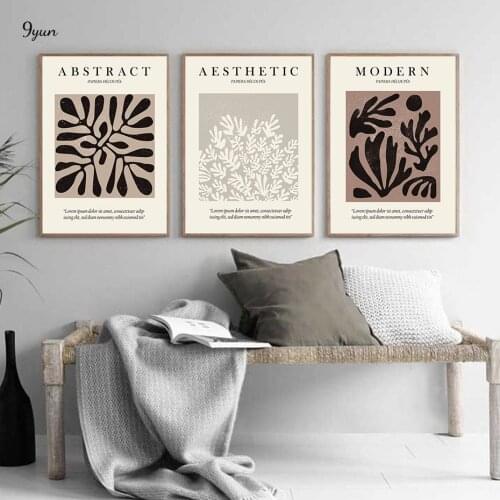 Matisse Abstract Art Poster Boho Style Wall Art Print Picture Canvas Painting Minimalist Interior Living Room Decoration