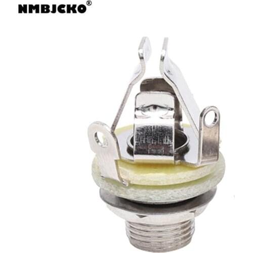 NMBJCKO 100pcs/lot 6.35 female socket connectors chassis standard