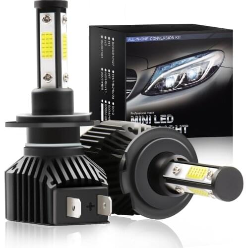 New 2Pcs Car Lights H4 LED H7 20000LM H1 H3 H8 H11 LED Atuo Lamp For Car Headlight Bulb HB3 HB4 9005 9006 Turbo LED Bulbs 12V 24